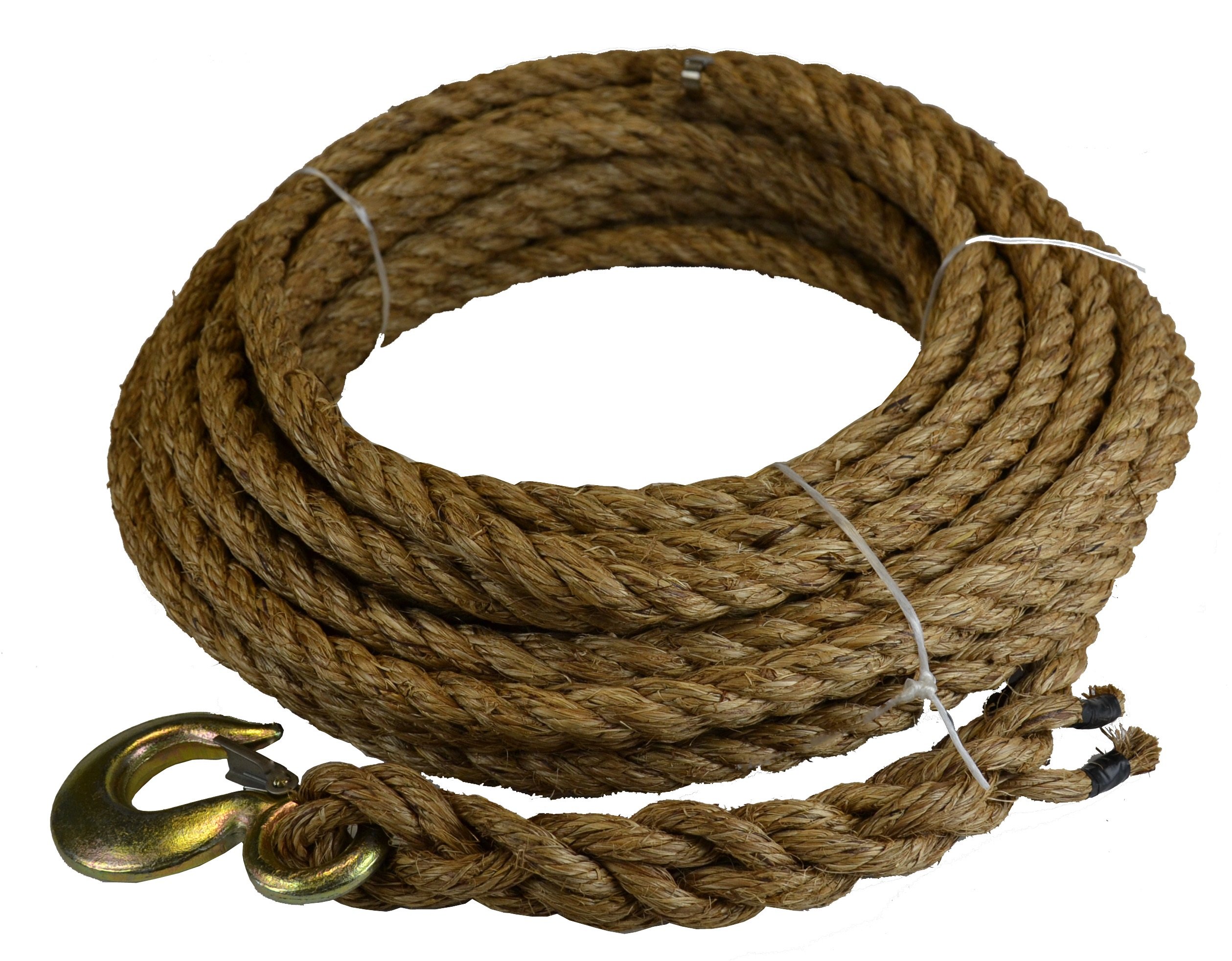 120' 3/4 Manila Rope w/Hook